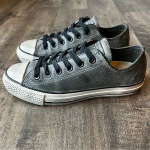 Converse John Varvatos Chuck Taylor Leather Low Top Shoes Women’s 7 Black Beluga